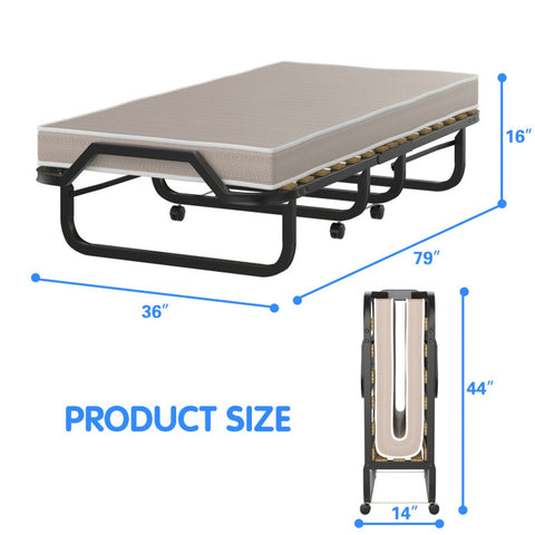 Rollaway bed product size