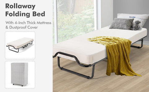 Sturdy Folding Rollaway Bed