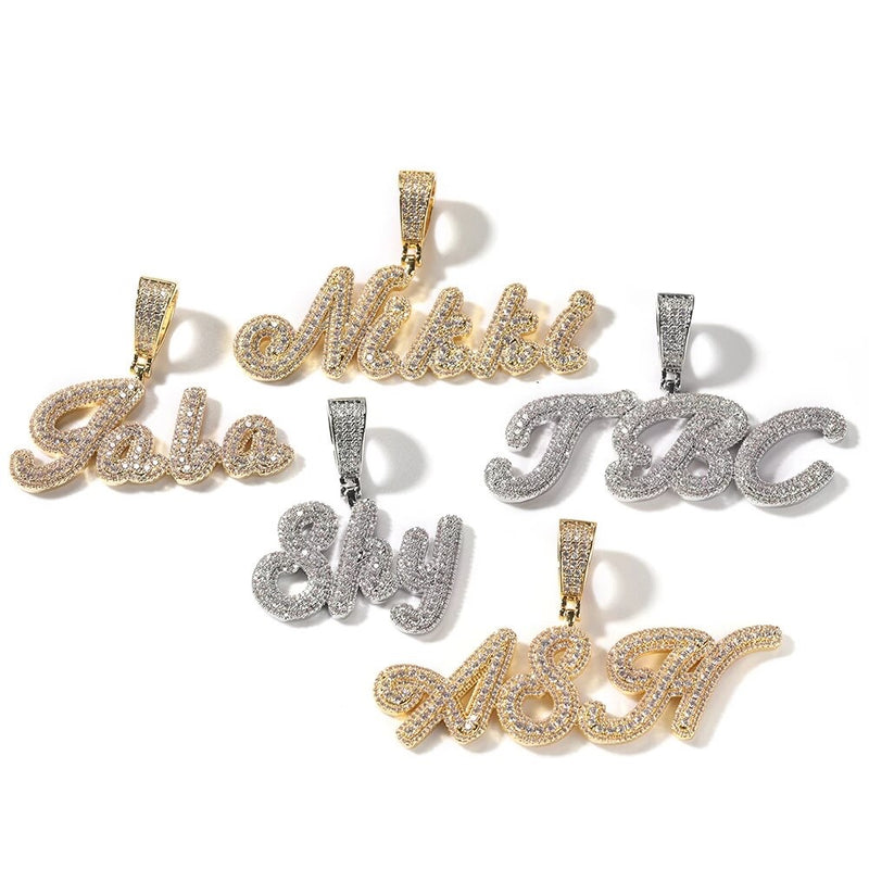 icy custom name necklace