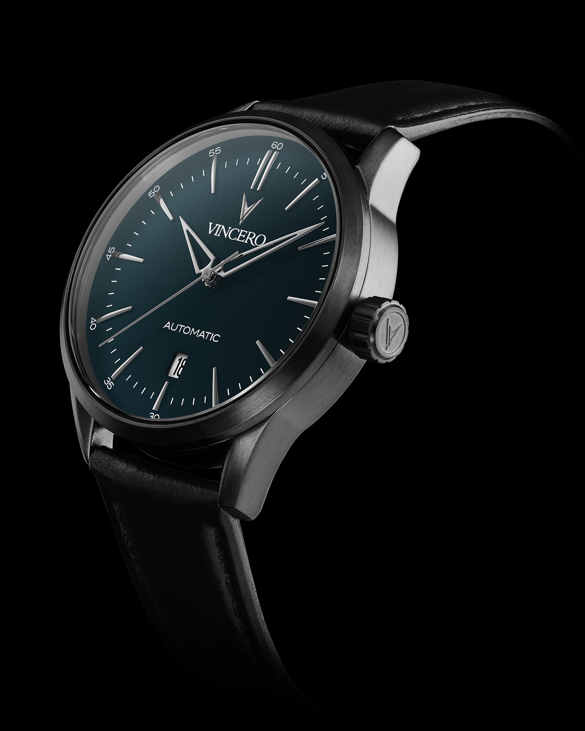 Icon Automatic - Gunmetal/Slate Blue | Vincero Watches & Vincero Collective