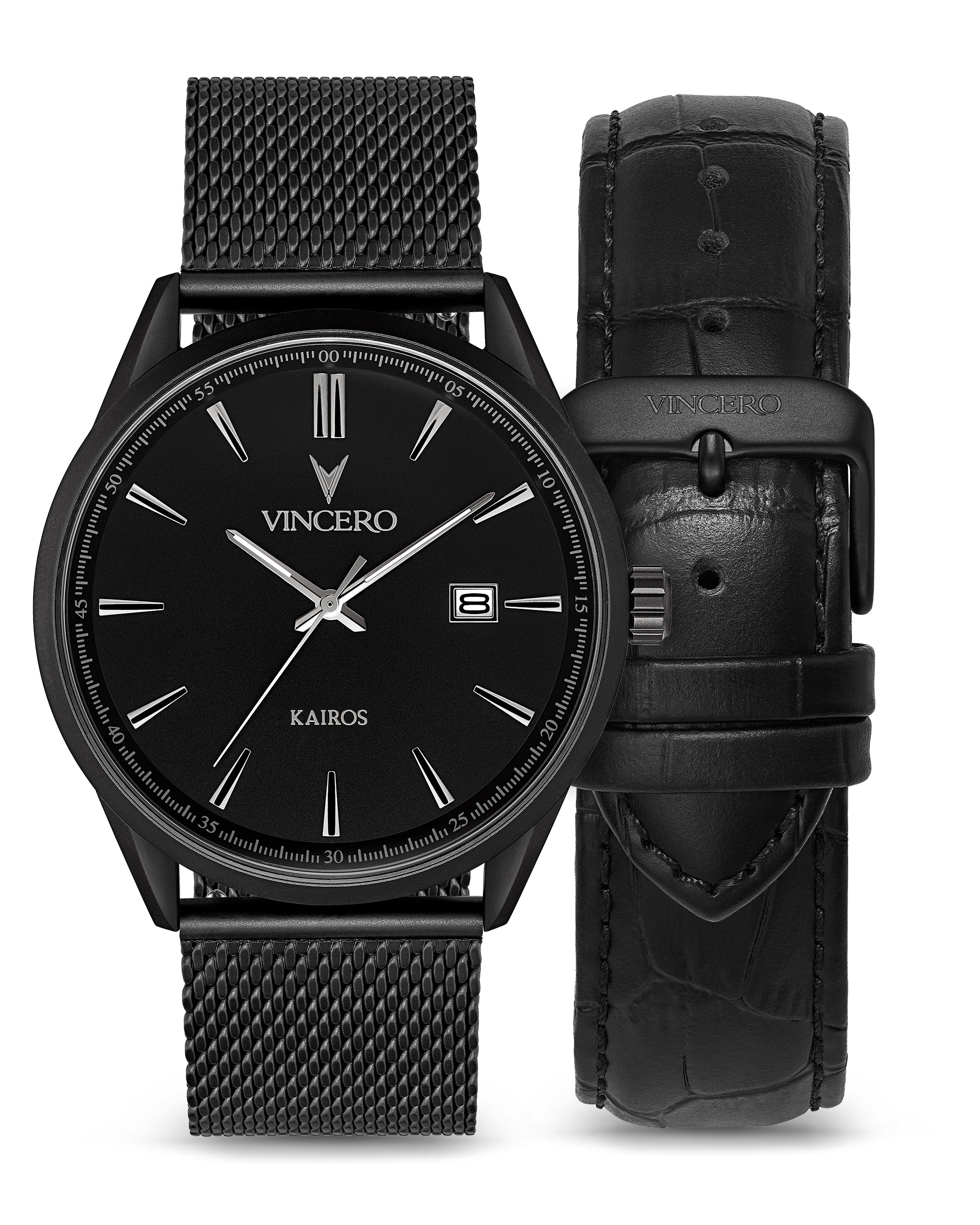 Vincero Men's Kairos Mesh Strap Watch