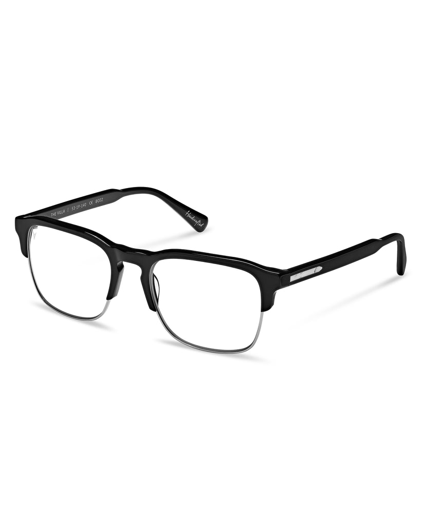 Men’s Blue Light Glasses - Villa - Jet Black | Vincero Collective