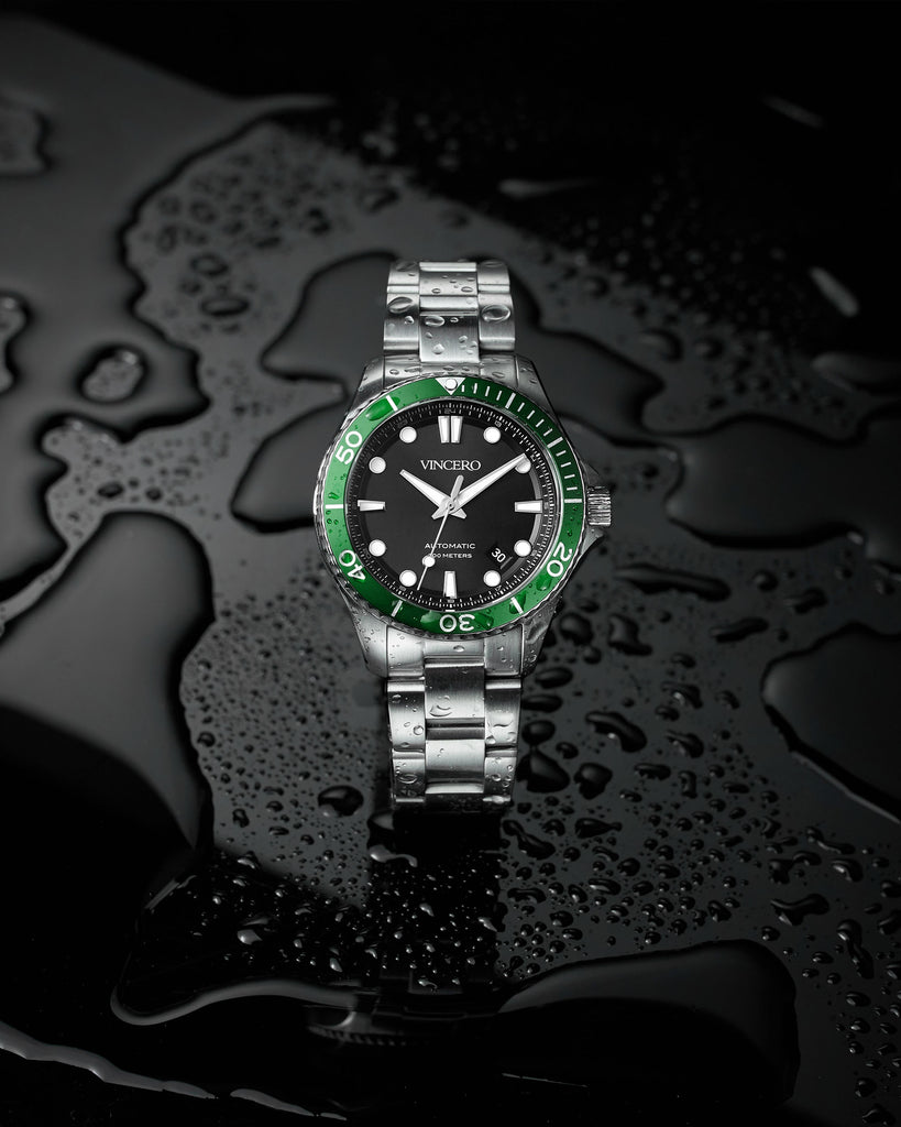 The Argo Automatic - Green/Silver | Vincero Collective