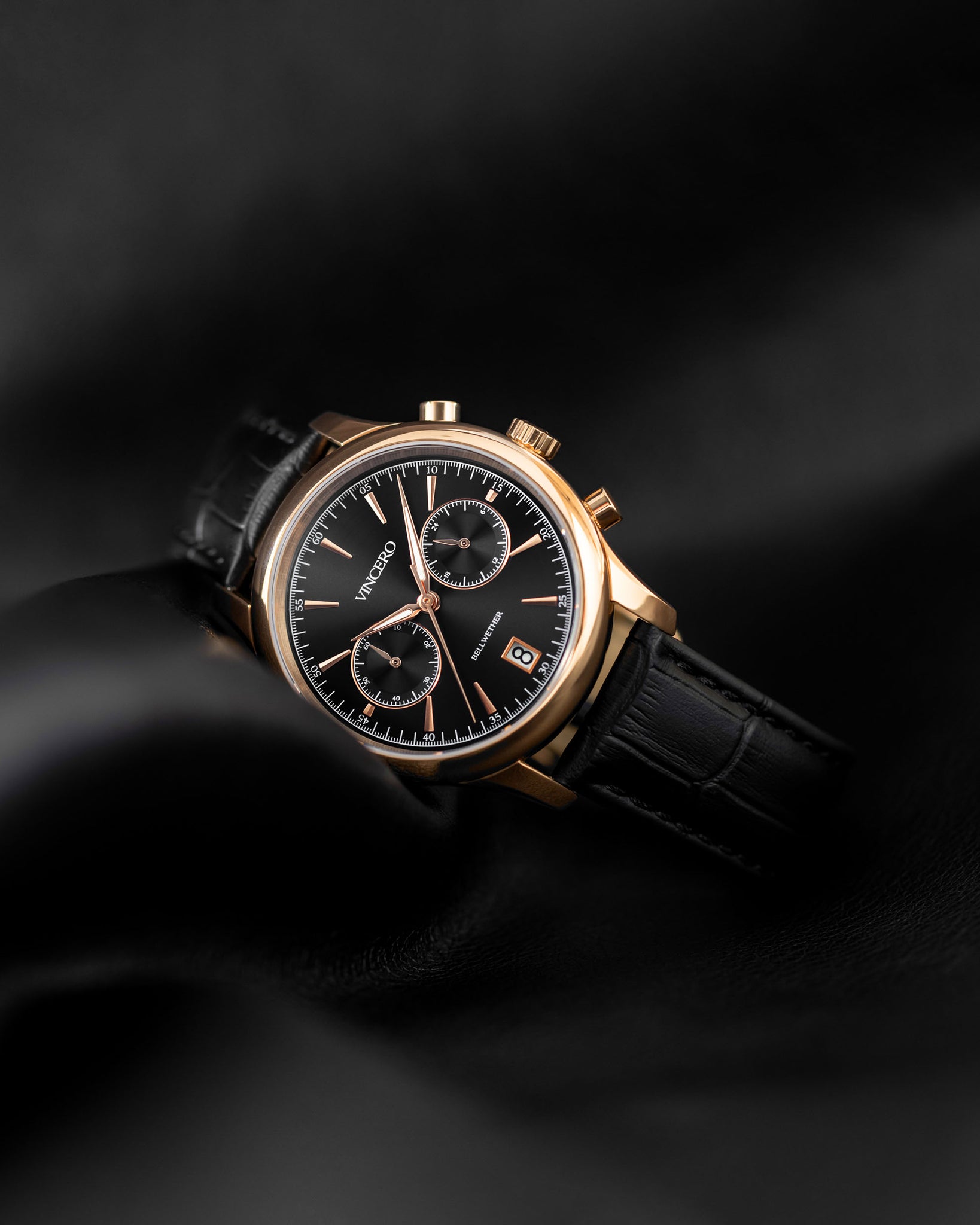 Men's 40MM Chronograph - Rose Gold, Vincero Watches