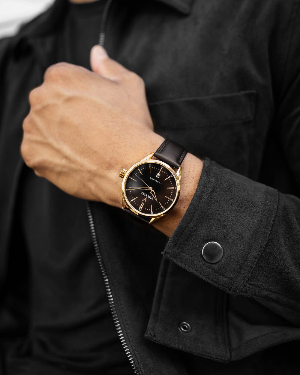Icon Automatic - Black/Gold | Vincero Watches