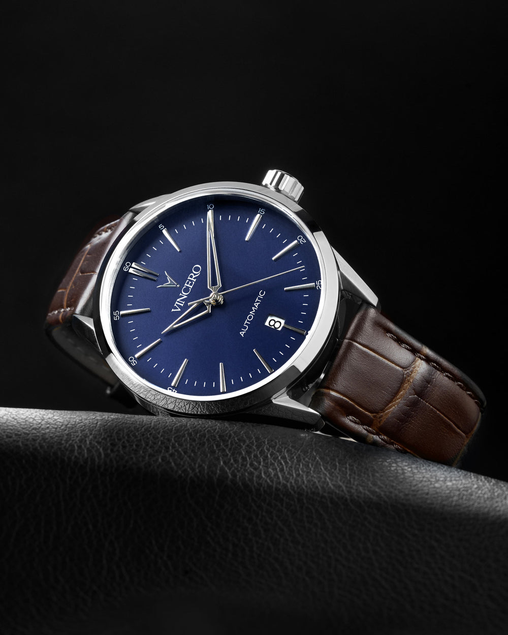 Icon Automatic - Blue/Brown | Vincero Watches