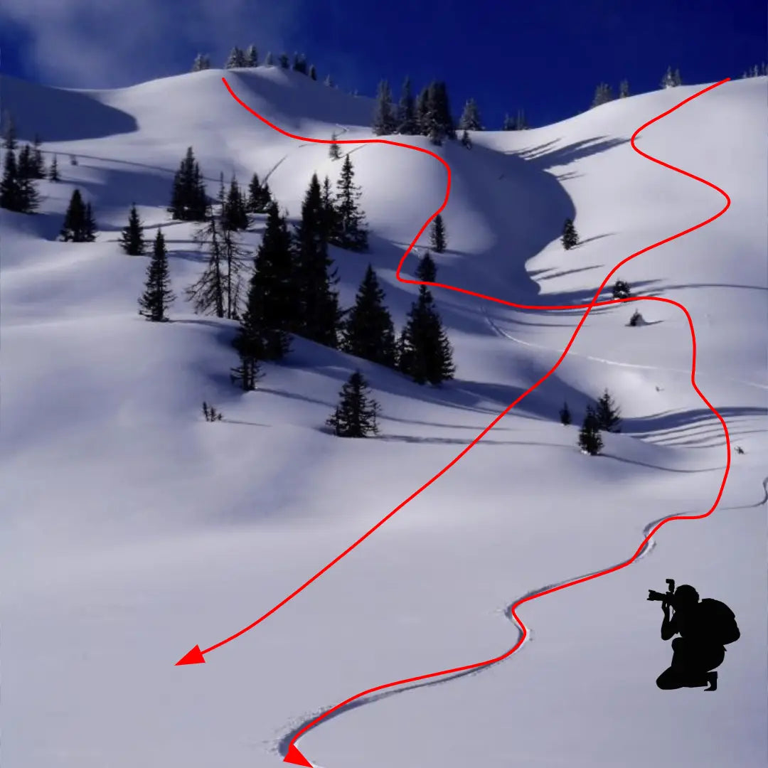 filming-lines-snowboard-positioning