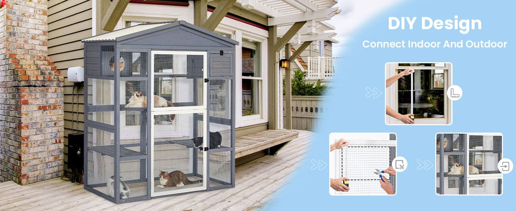 Large Catio Outdoor Cat Enclosure