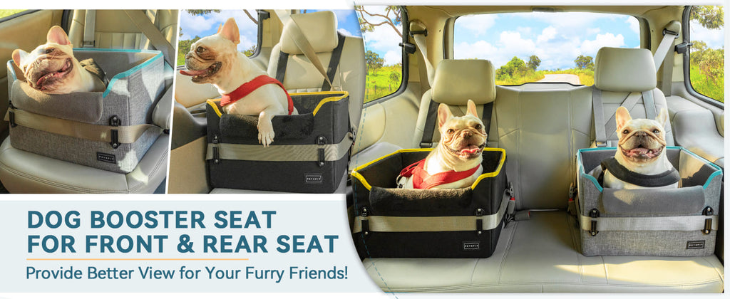 PETSFIT Hunde-Autositzerhöhung für kleine Hunde, Welpen, stabiler Haustier-Autositz, Detail-02
