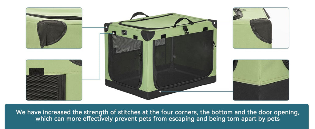 Puppy-Cat-Kennel-Carrier-DCC1041-GREEN-24inch-01