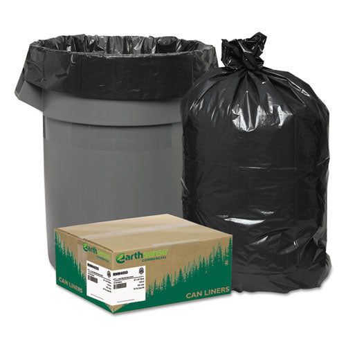 Linear Low Density Recycled Can Liners, 33 Gal, 1.25 Mil, 33