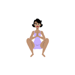 malasana squat for prenatal yoga