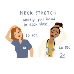 neck stretch for desk yoga