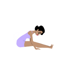 seated forward bend for prenatal yoga