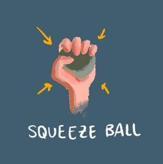 hand squeezing ball for carpal tunnel syndrome and hand and wrist pain