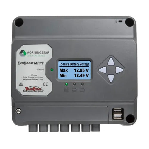 Morningstar EcoBoost MPPT Charge Controller with meter