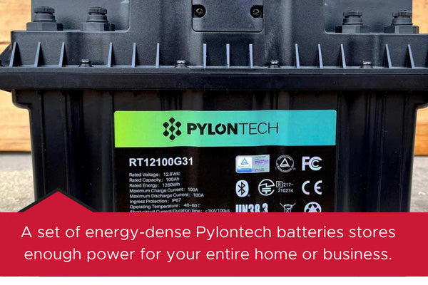 set of energy-dense pylontech