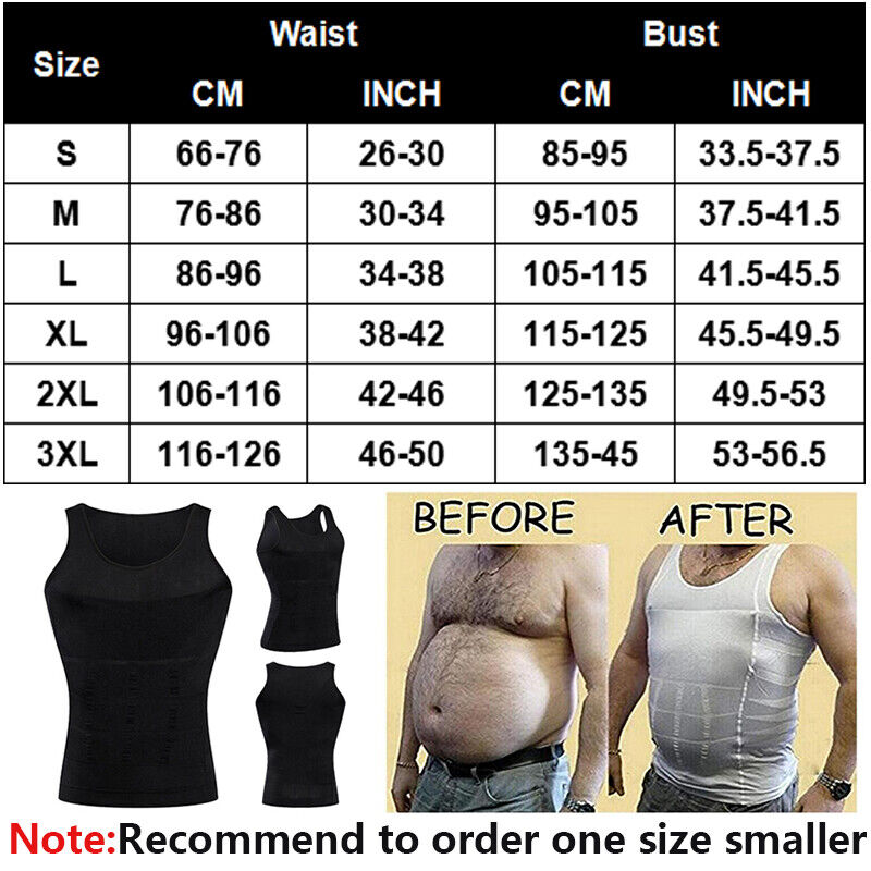 Men Slim Shirt Body Slimming Tummy Shaper Belly Underwear Shapewear Ve –  CYBER CAFE DAMARIS