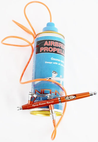 SprayGunner's airbrush with spray can