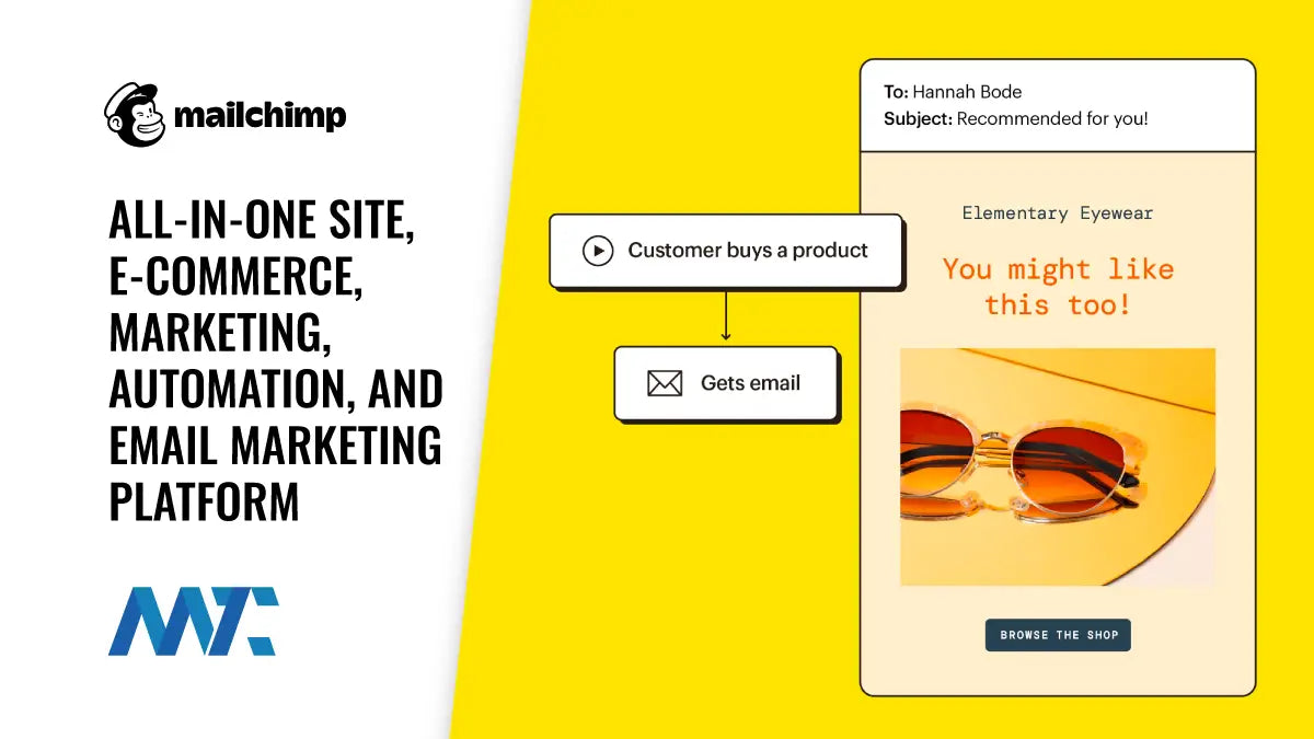 All in One Marketing automation, Mailchimp email marketing platform