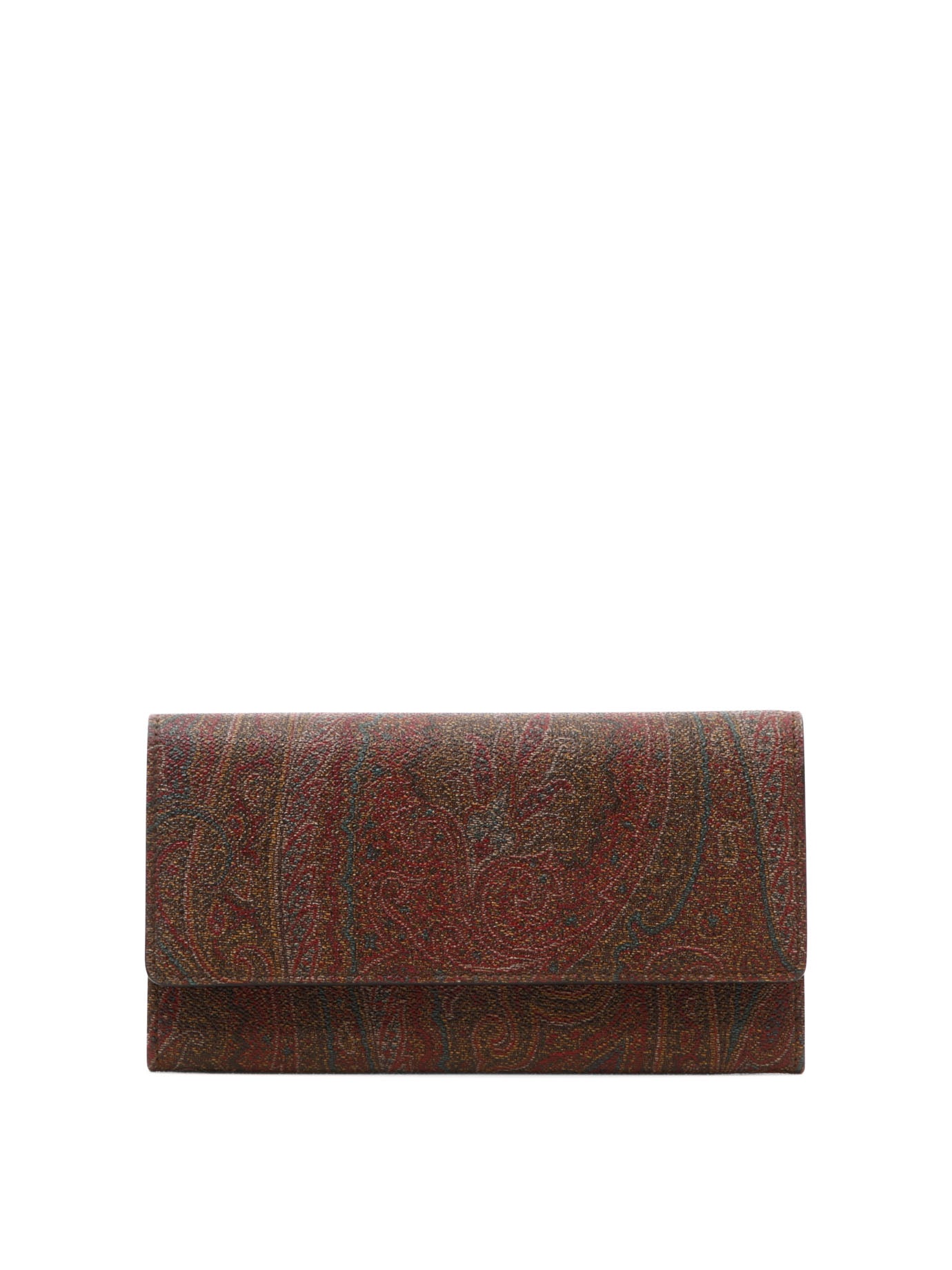 Etro Paisley Wallets & Card Holders In Burgundy
