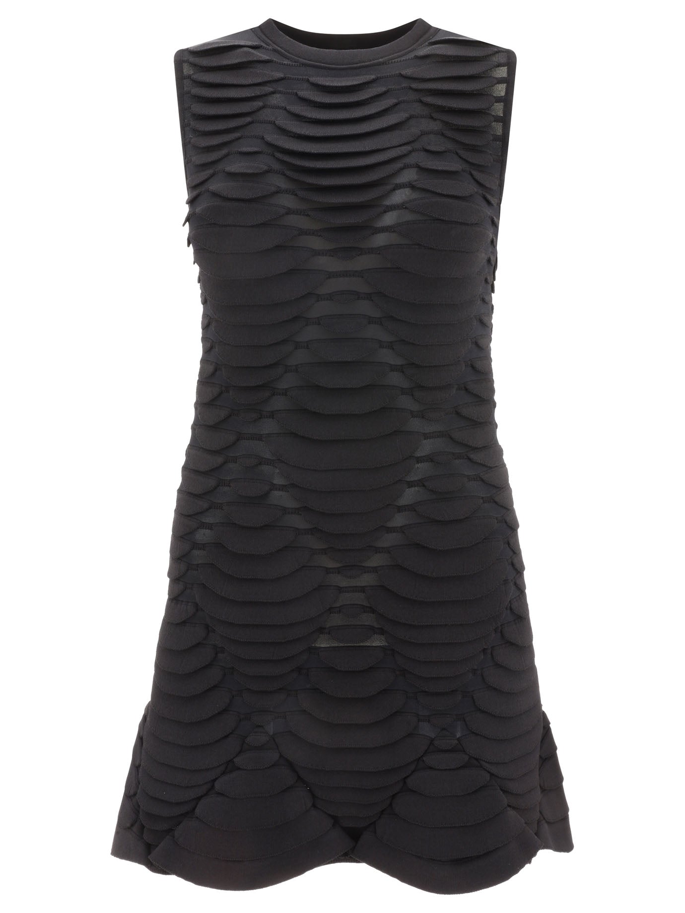 Alaïa Python 3d Knit Dress Dresses In Black