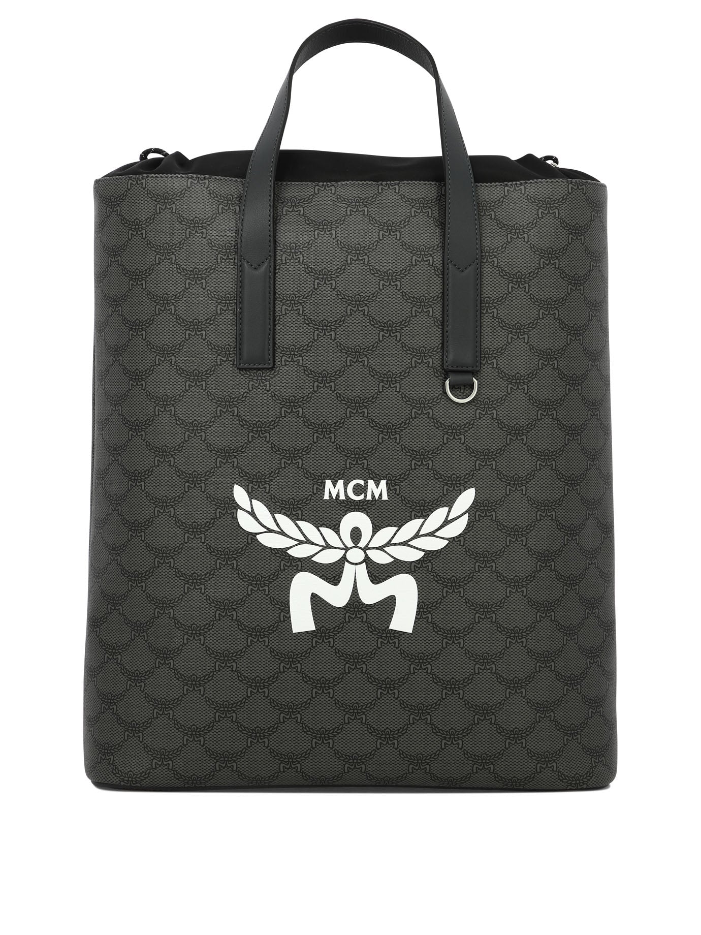 Mcm Medium Himmel Backpacks In Black