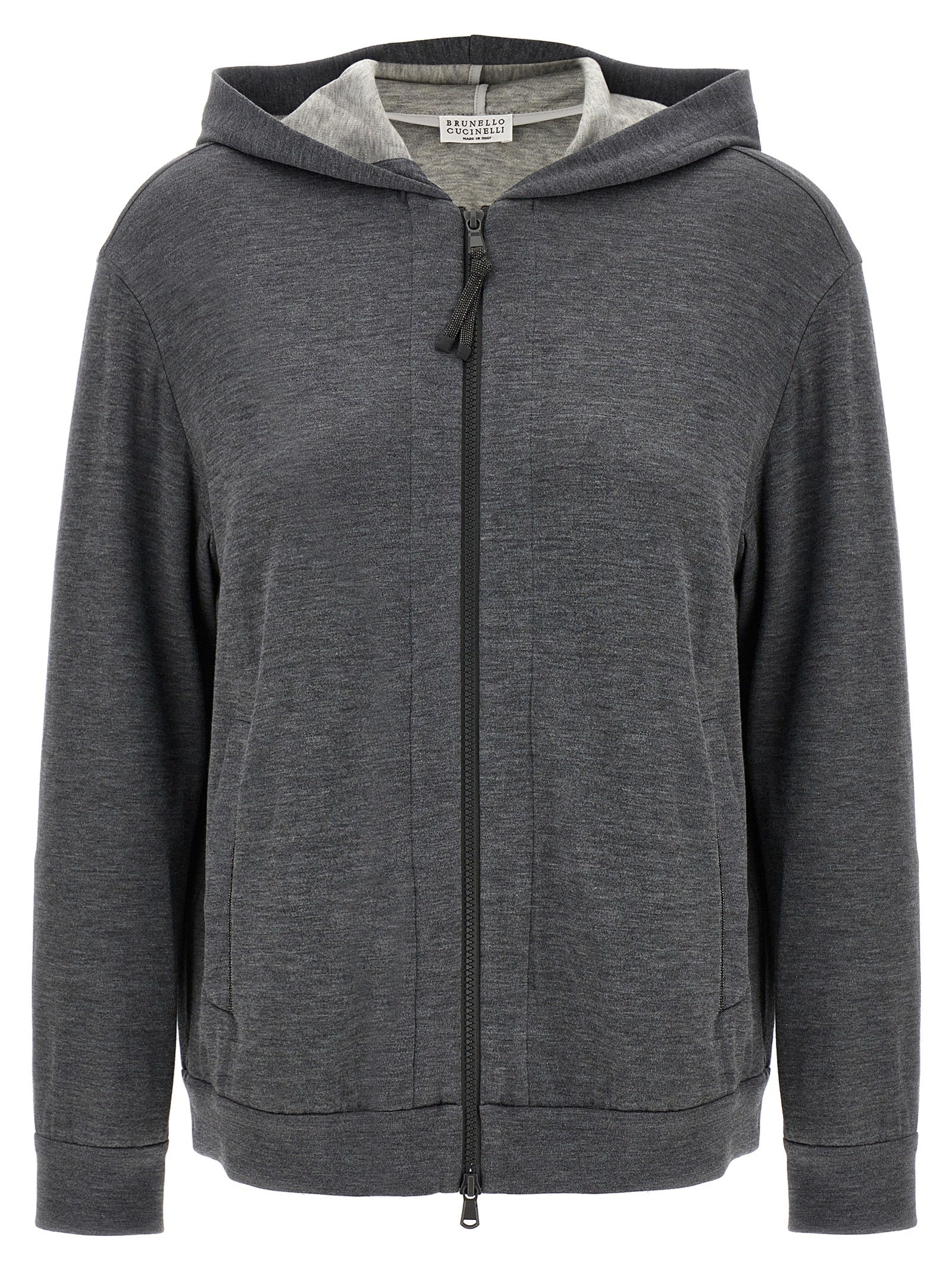 Brunello Cucinelli Monile Sweatshirt In Grey