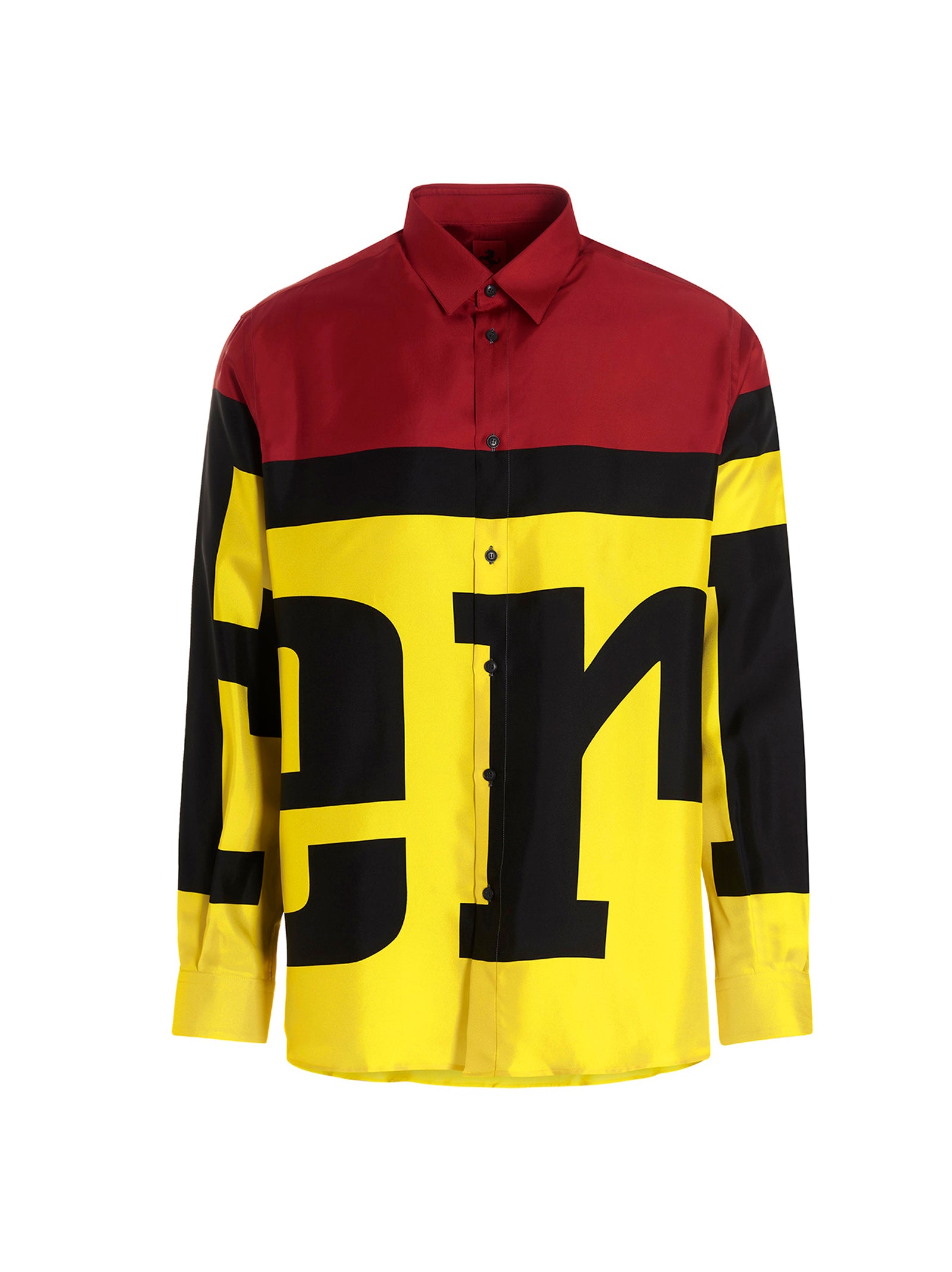 Shop Ferrari '' Silk Shirt In Multicolor