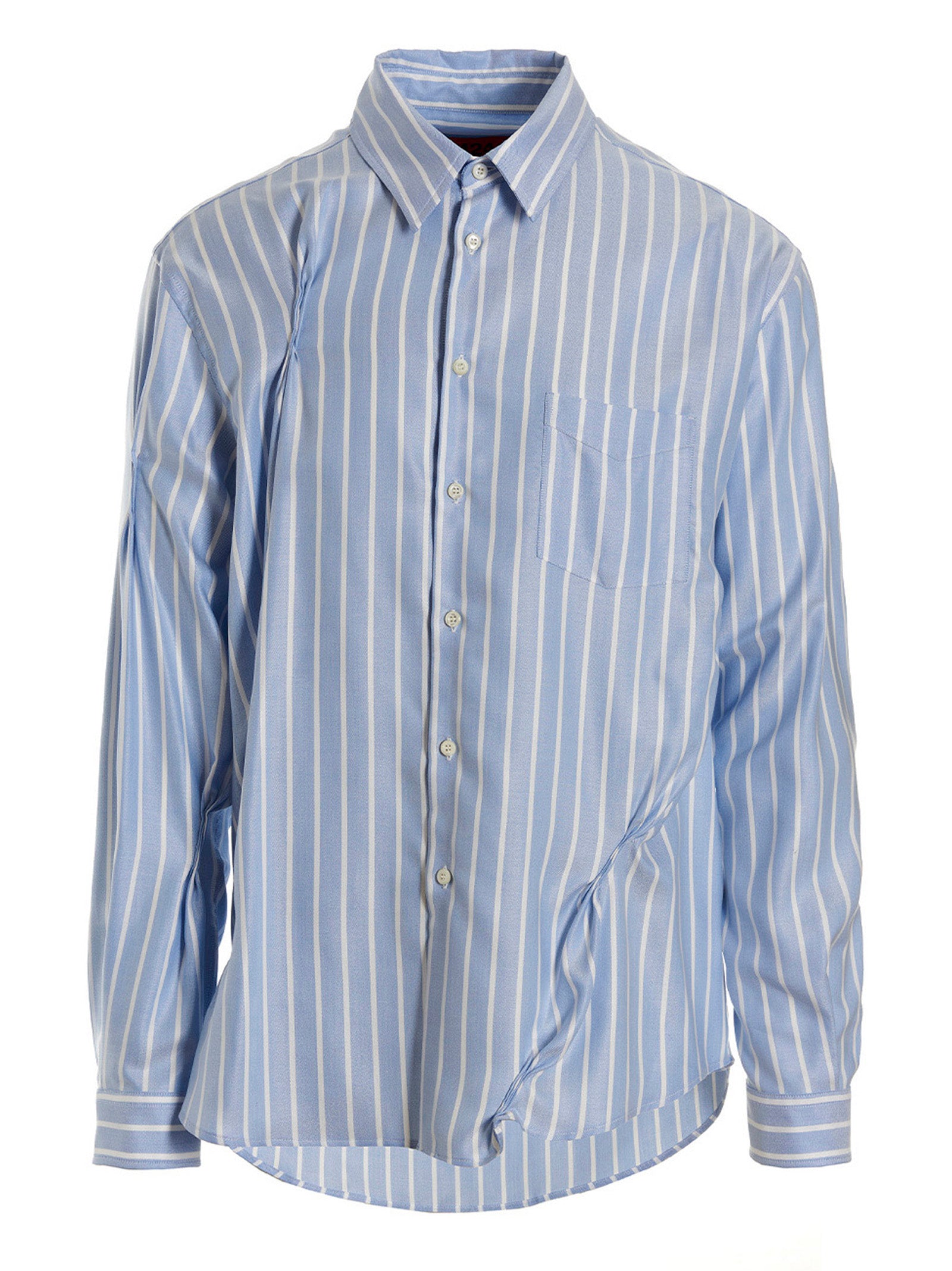 424 Striped Shirt In Light Blue