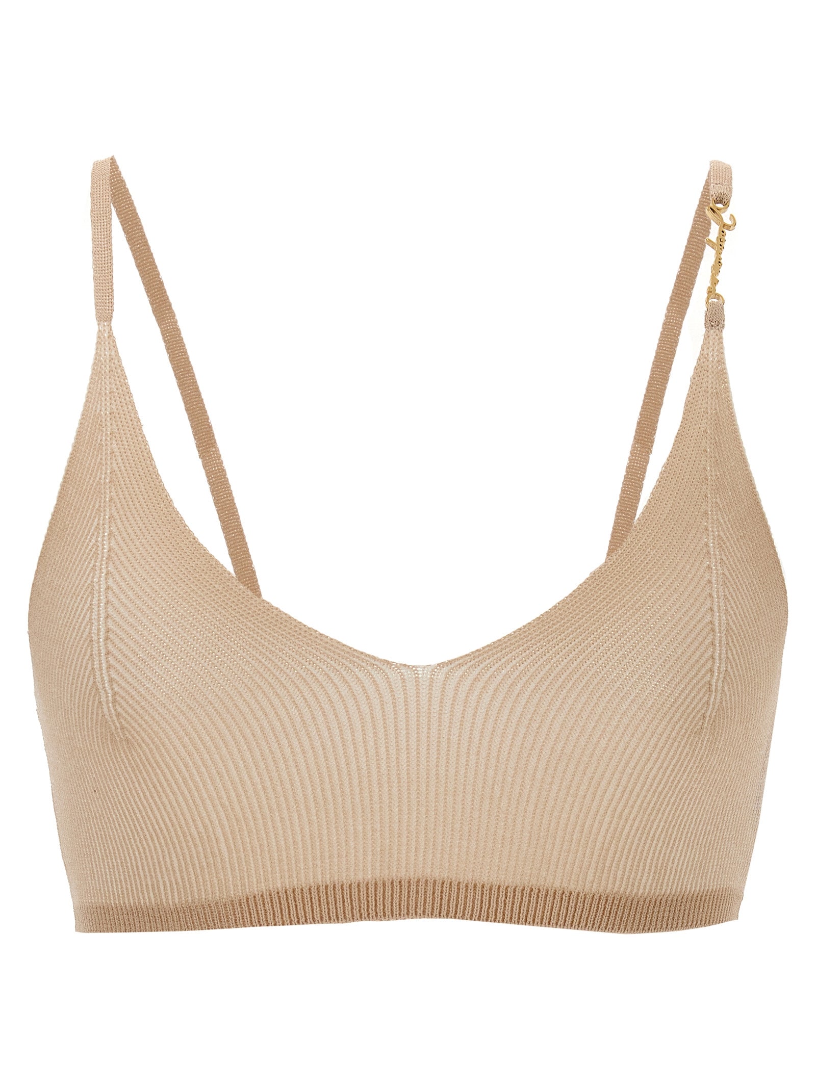 Jacquemus Le Bandeau Pralu Tops In Beige