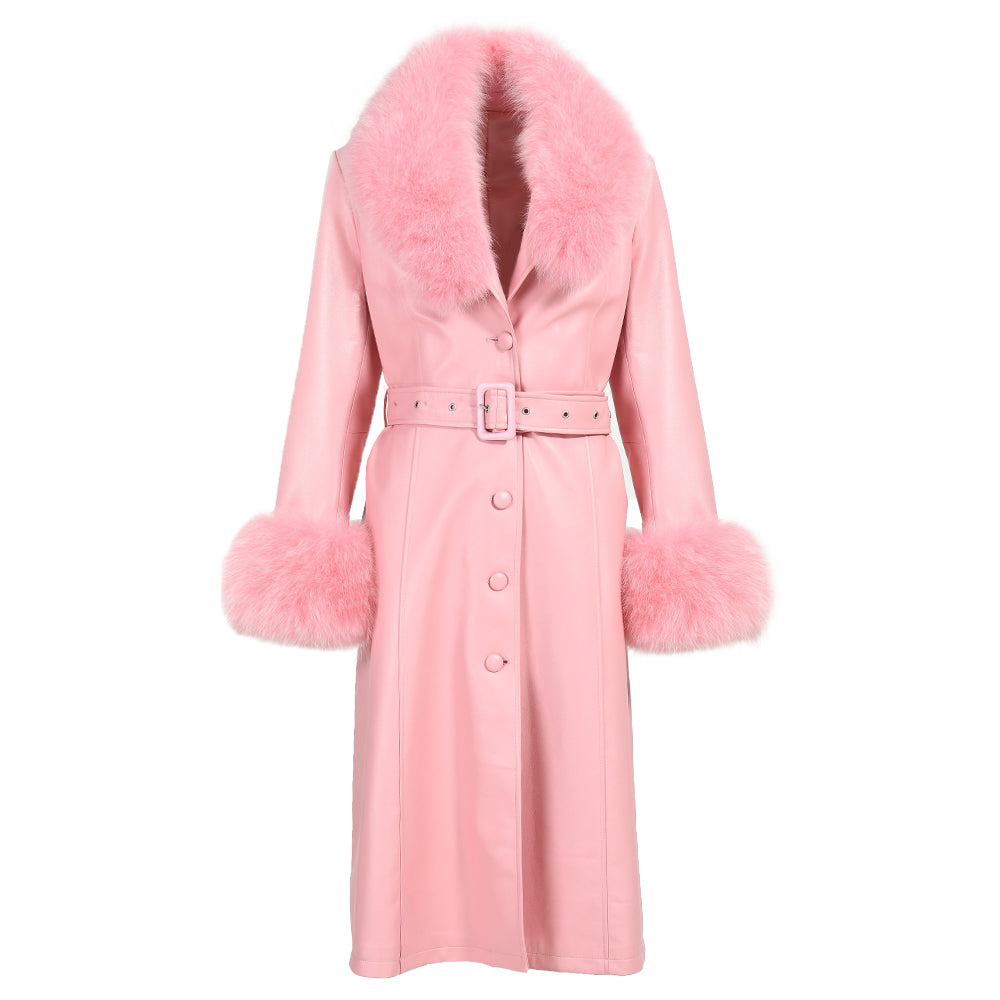 Wanan Touch Sac Coat In Leather Pink | ModeSens