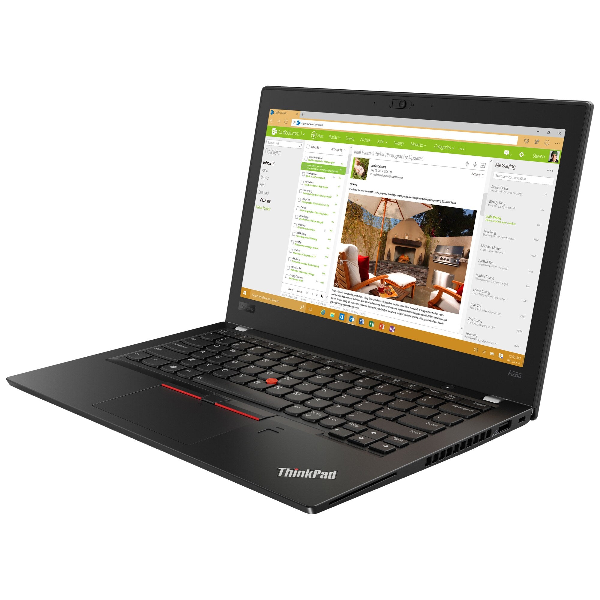 Billede af Lenovo ThinkPad A285 | Ryzen 5 | 8GB | 256GB SSD - Brugt - Meget stand