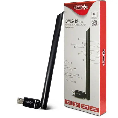 Se Inter-Tech DMG-19 USB Wi-Fi Adapter (650Mbps) - hos Preloved Electronics