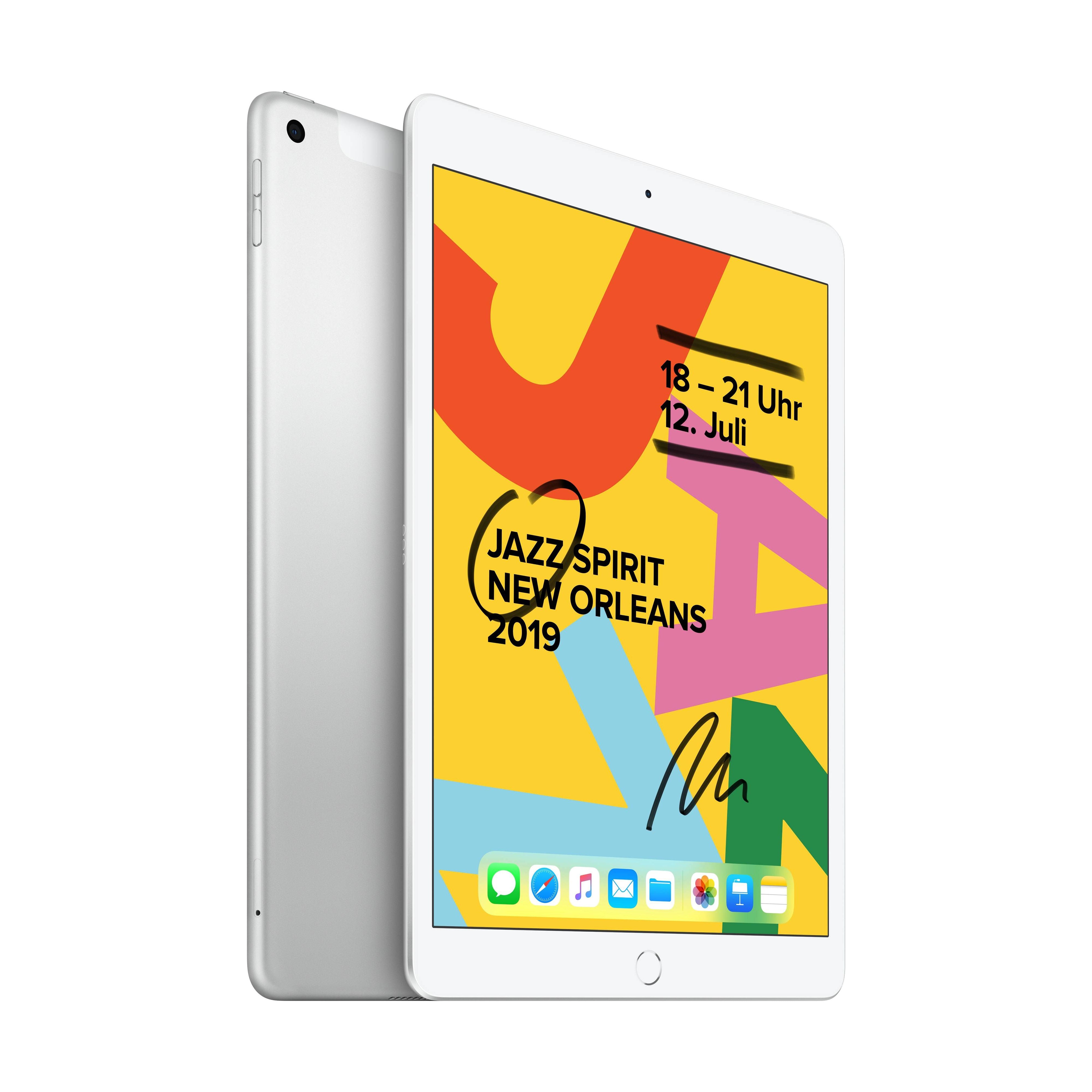 Se iPad 8. gen 32 GB Wi-Fi+4G 10,2" Silver - Brugt - Meget god stand hos Preloved Electronics