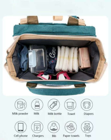 3 In 1 Diaper Bag Backpack, Portable Mummy Bag Include Insulated Pocket,  Multi-Functional Baby Diaper Bag Backpack With Diapers Changing Station For  Essential Items,J344 - Walmart.com