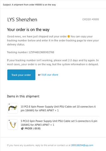 Confirmation Email and Order Processing