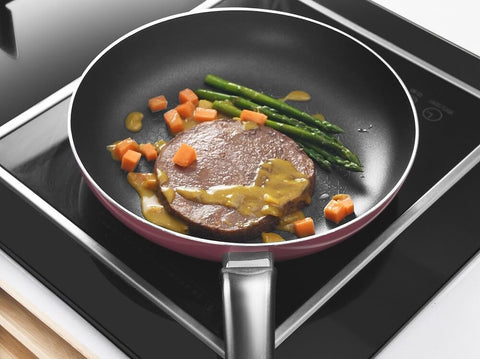Hard anodized aluminum frying pan. Photo by Cooker King.