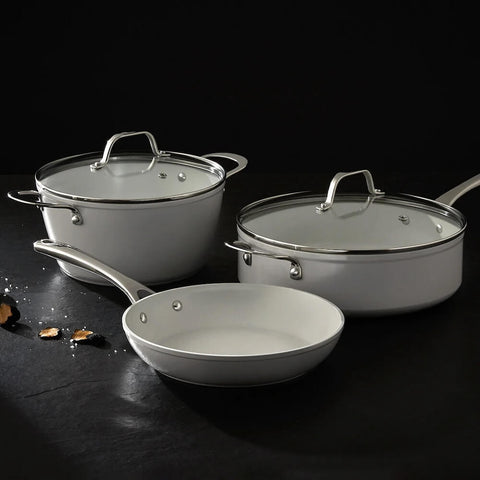 Cosmic Cookware non-stick ceramic cookware in stunning Minimalist Grey.