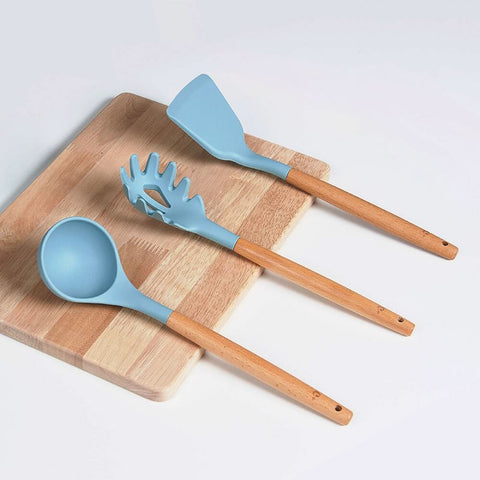 Example of silicone utensils from Cosmic Cookware.