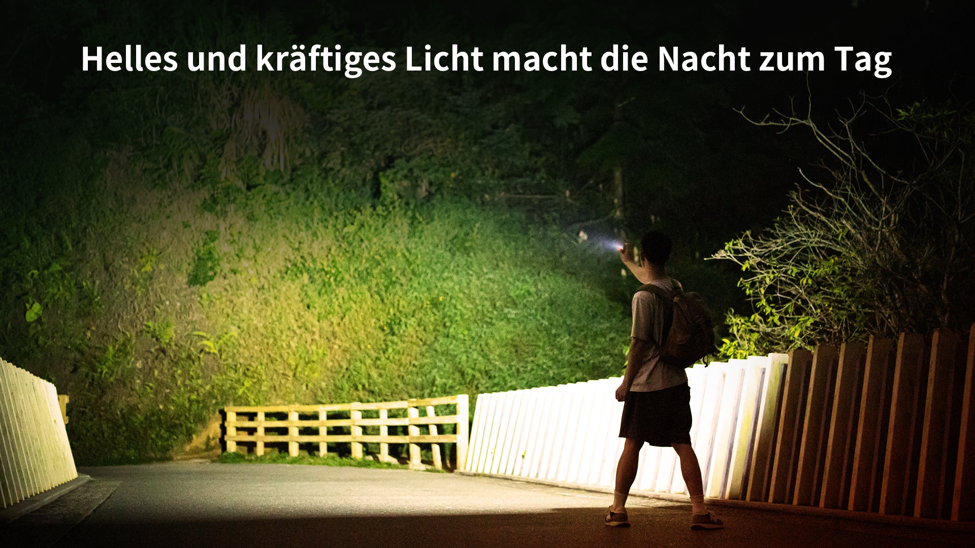 Helles und kraftiges Licht macht die Nacht zum Tag