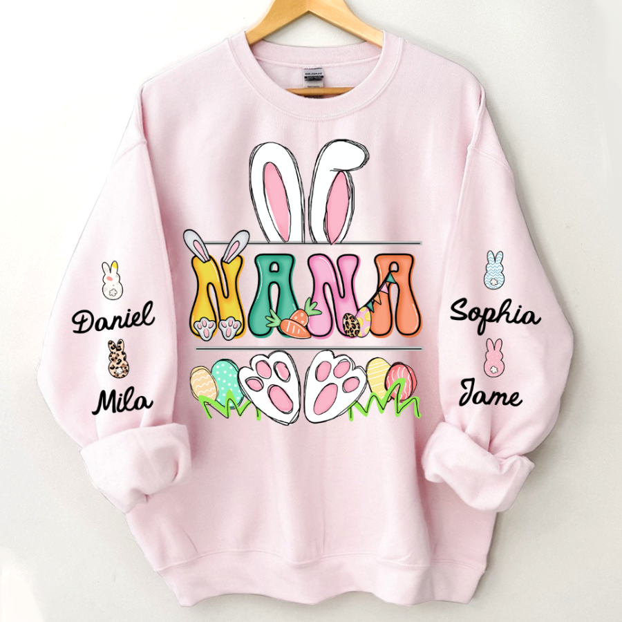 Easter Nana Bunny With Kids CTH01 Sweatshirt