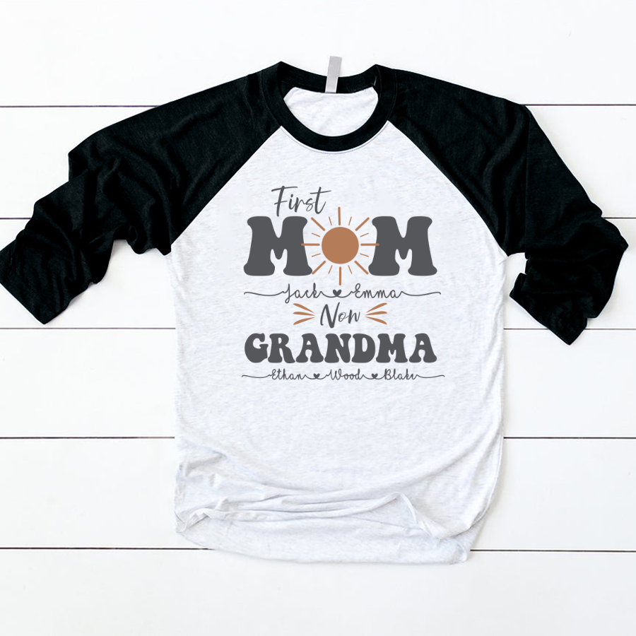 Personalized Baseball Mom Kid's Name T-Shirt