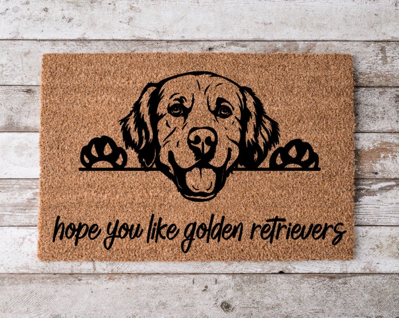 Hope You Like Golden Retriever Dogs Welcome Mat, Perfect Gift for Dog