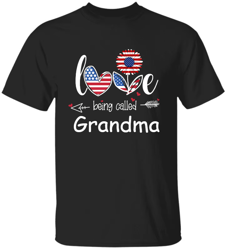 Personalize Love being called Grandma usa T-Shirt