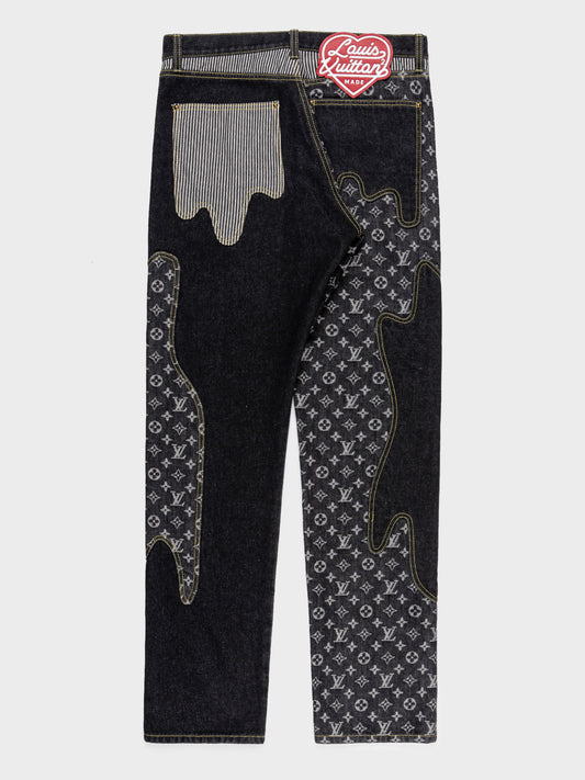 louis vuitton graffiti jeans