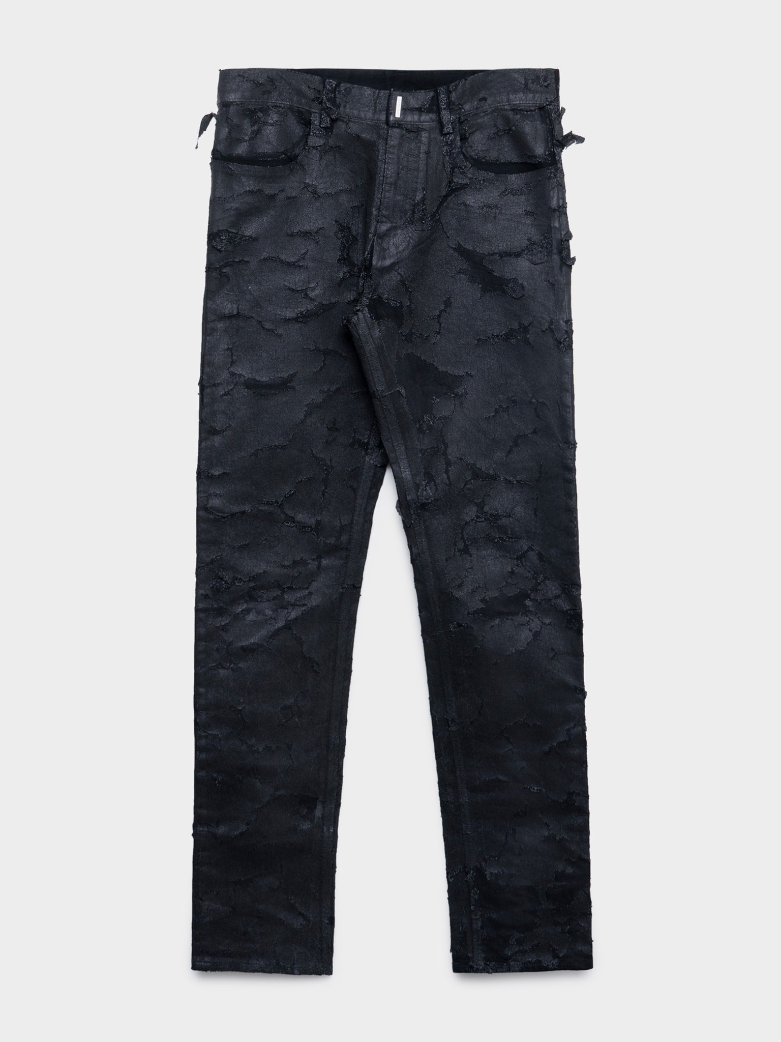 image of Crackled Painted Jeans