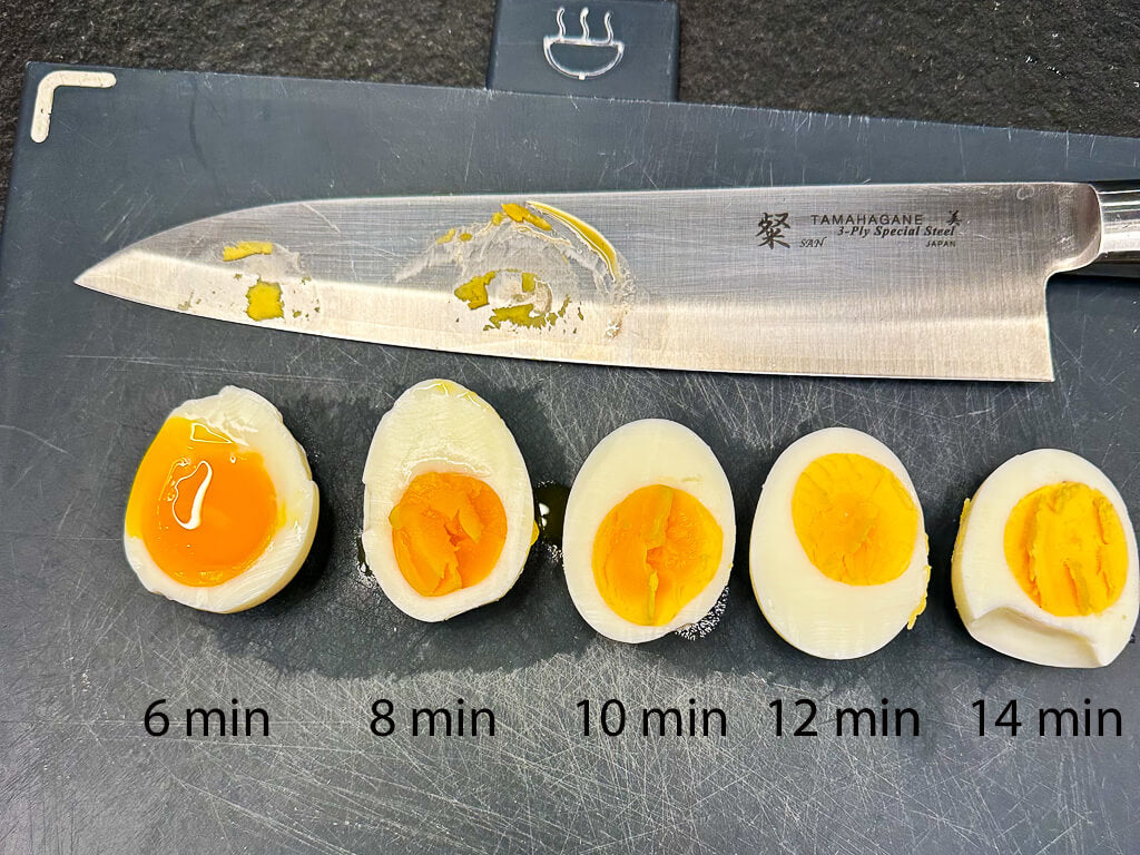 how much to cook hard and soft boiled eggs