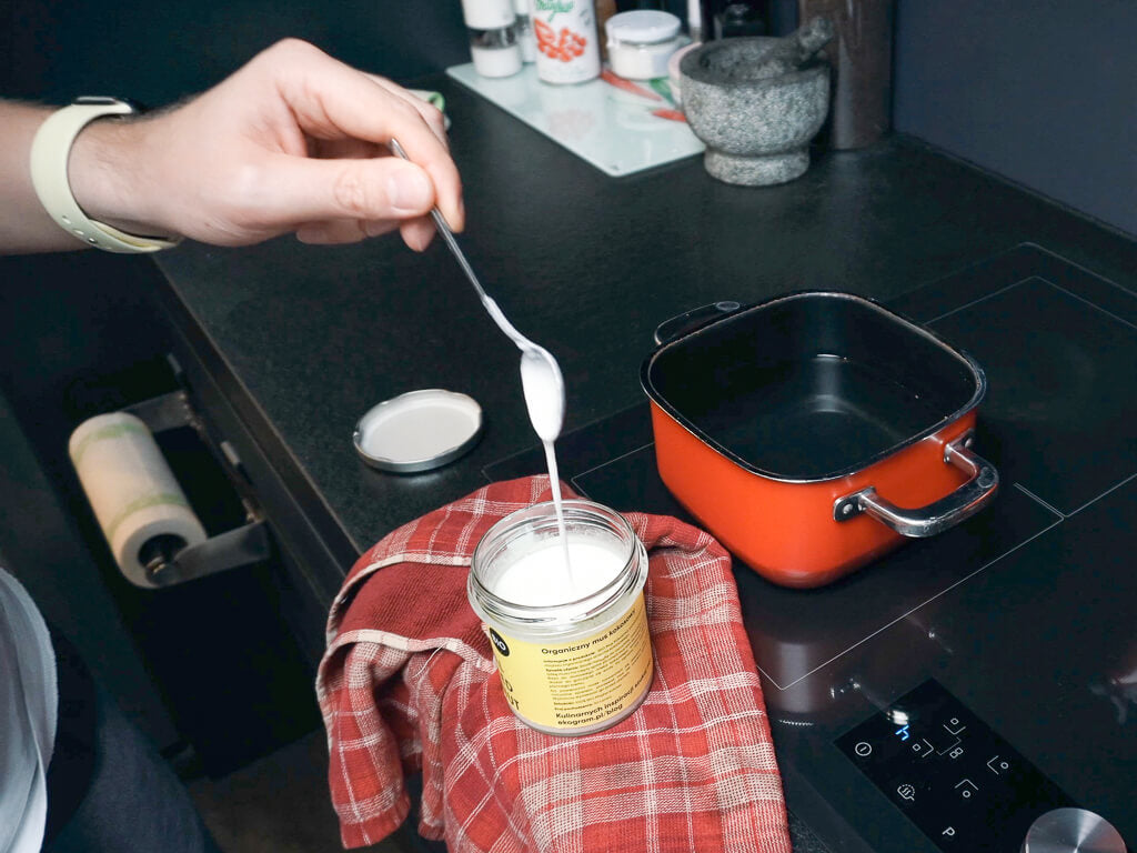 melted coconut paste