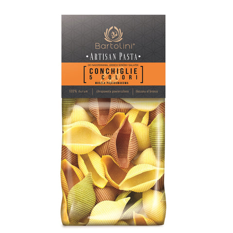 Durum pasta - 5 flavors - Shell - 400g - Bartolini – ekogram